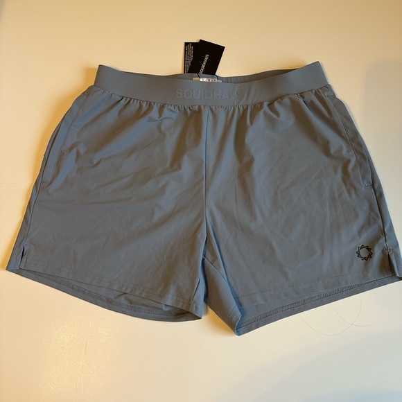 NWT SquidHaus Men’s Essential 5’’ inseam Rhino Blue Athletic Shorts - Picture 1 of 10